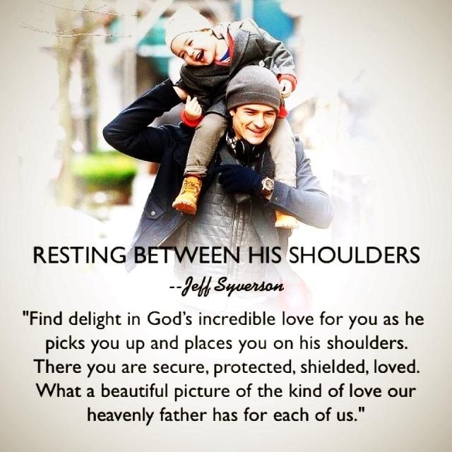 restingbetweenhisshoulders