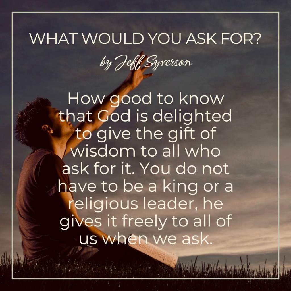 What would you ask for?