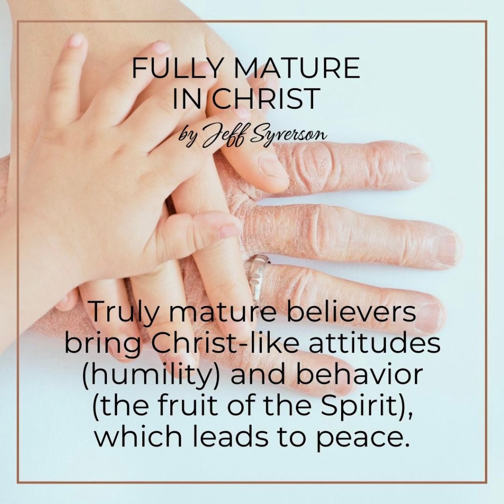 Fully Mature in Christ