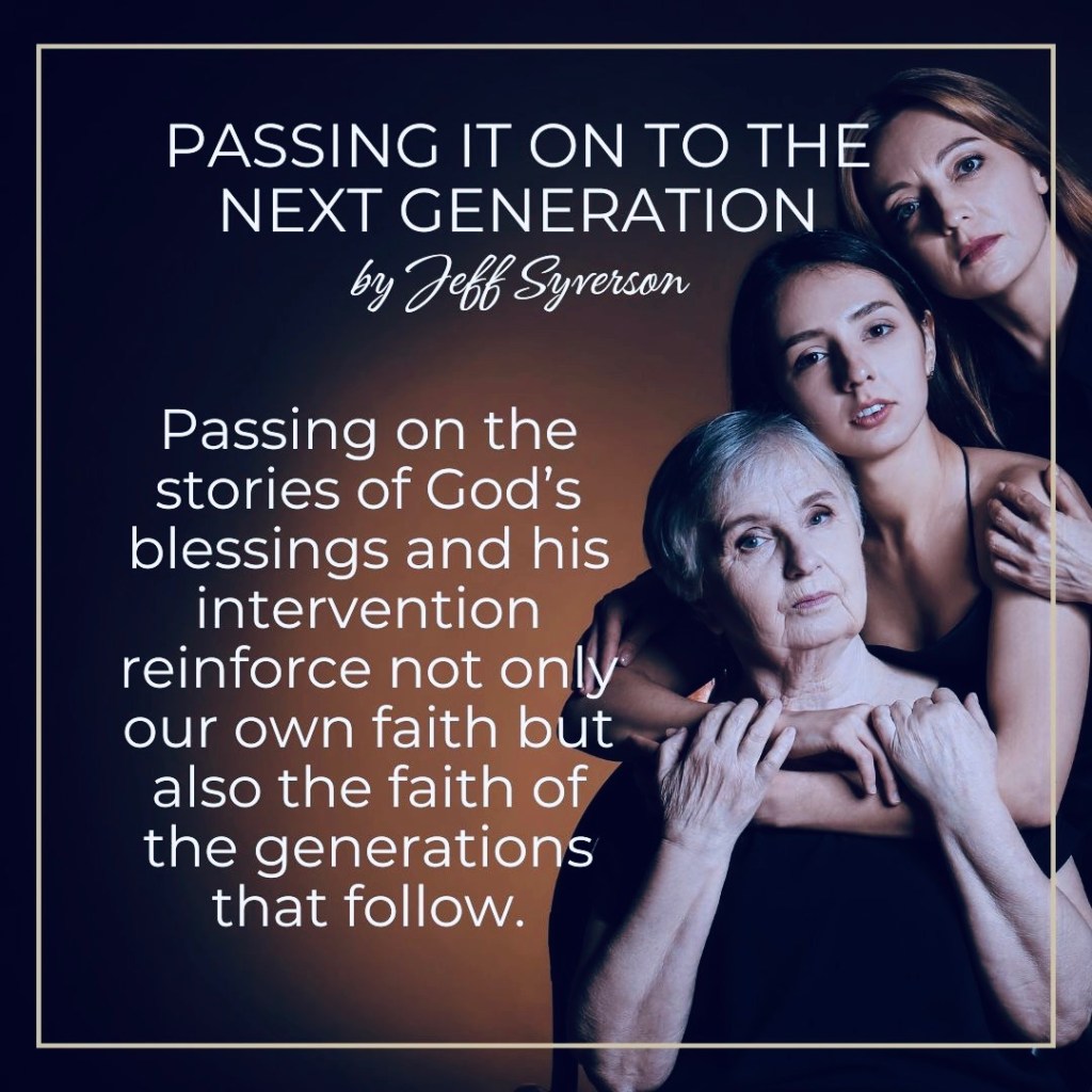 Passing faith on to the next generation
